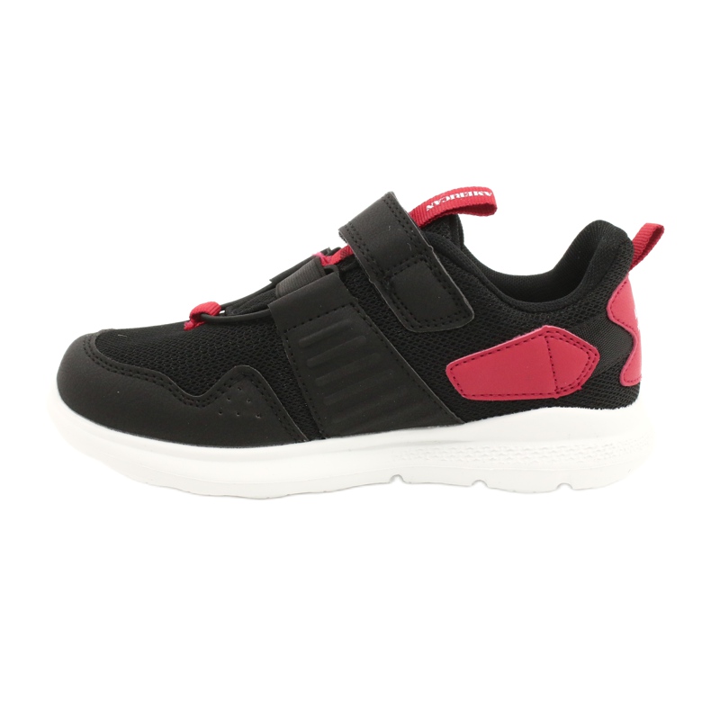 Scarpe sportive con sottopiede in pelle American Club AA06 nero 1