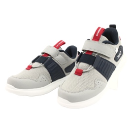 Scarpe sportive con sottopiede in pelle American Club AA06 grigio 2