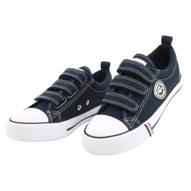 Sneakers American Club LH31/22 blu navy con velcro 1