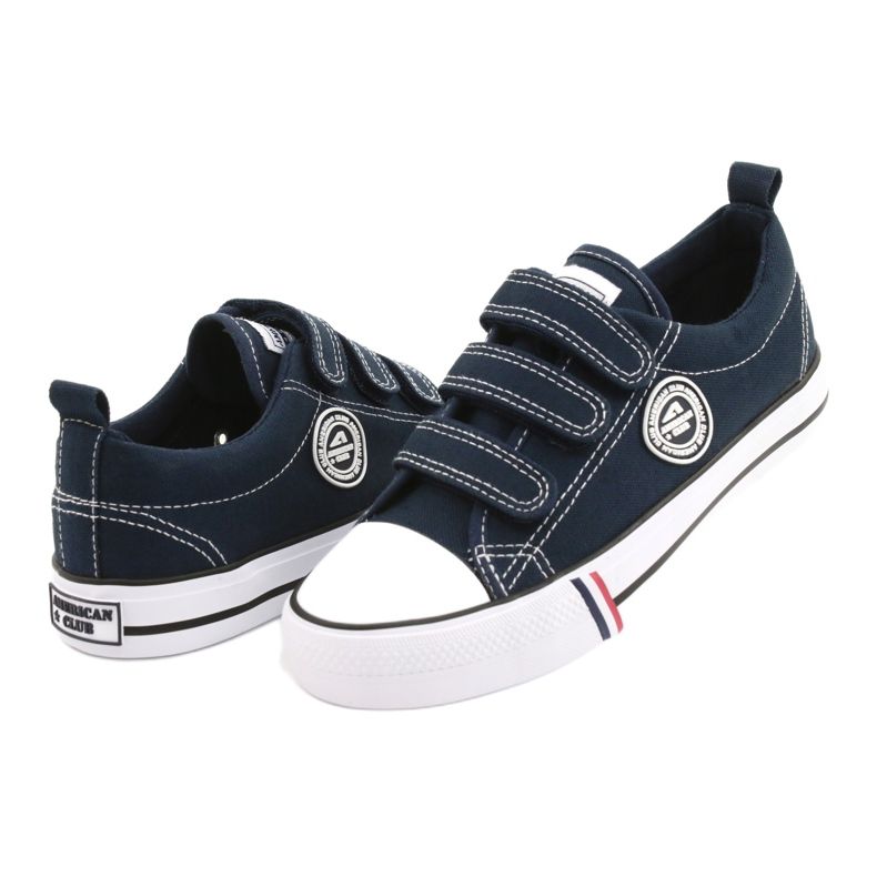 Sneakers American Club LH31/22 blu navy con velcro 2