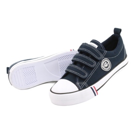 Sneakers American Club LH31/22 blu navy con velcro 3