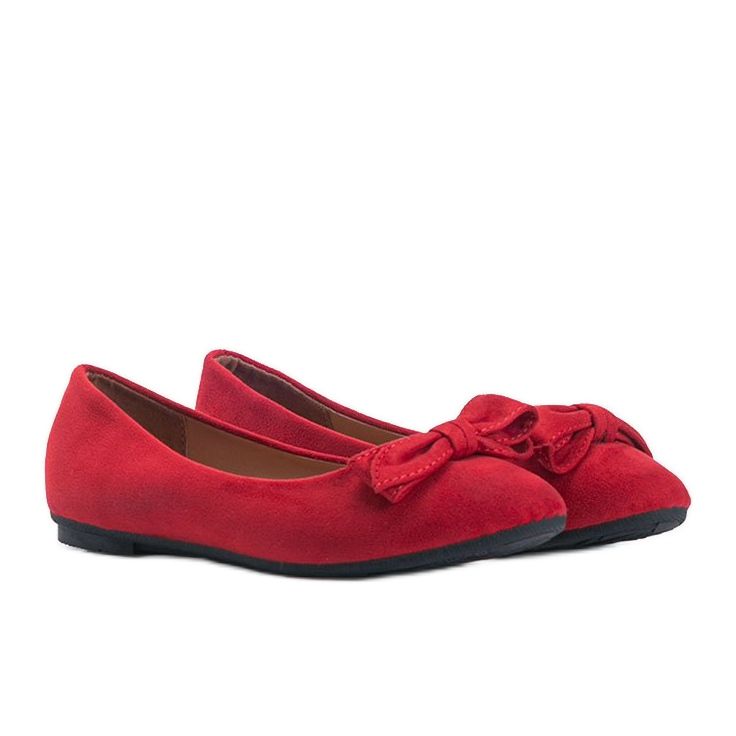 Le ballerine in camoscio rosso di Ellie 1