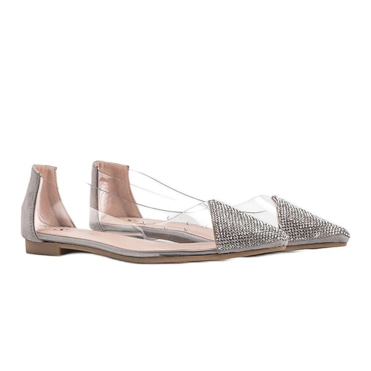 Ballerine trasparenti grigie Ariana incolore grigio 1