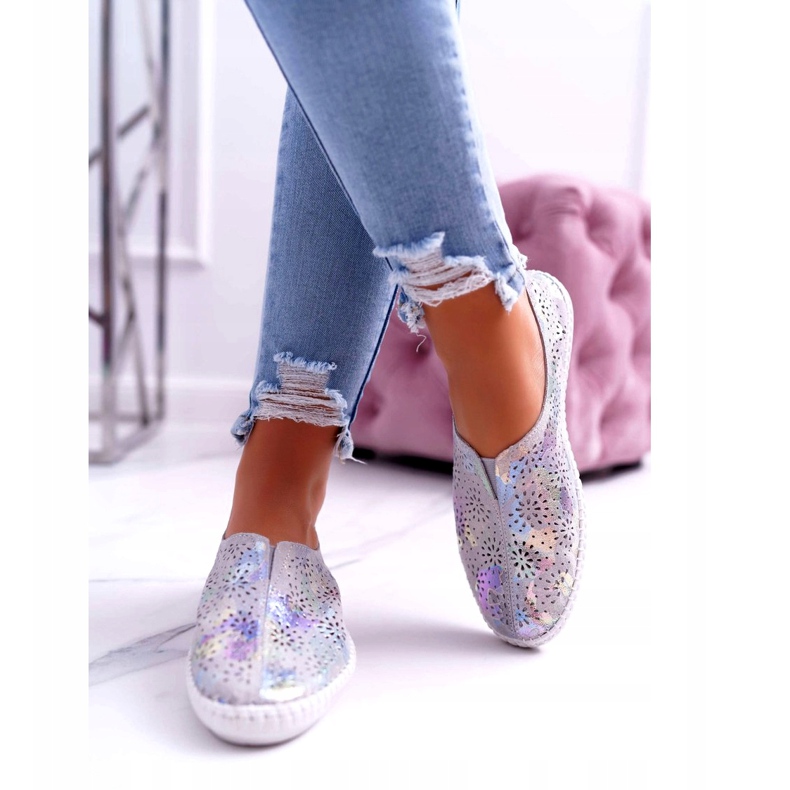 Jezzi Sneakers grigio da donna Inserto comfort 4