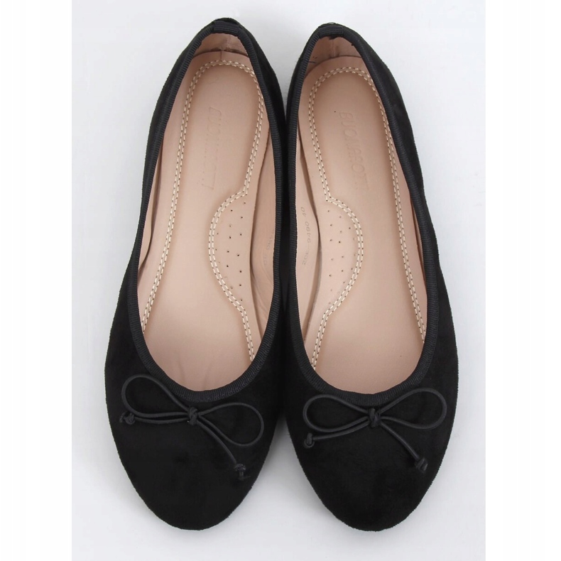 Ballerine da donna in camoscio nero 2CE-9490 Black 1