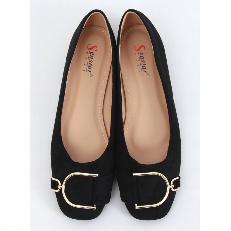 Eleganti ballerine da donna nere LK47P Black nero 1
