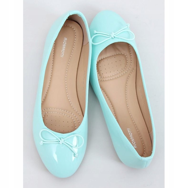 Ballerine laccate menta 1JB-18181 Verde 1