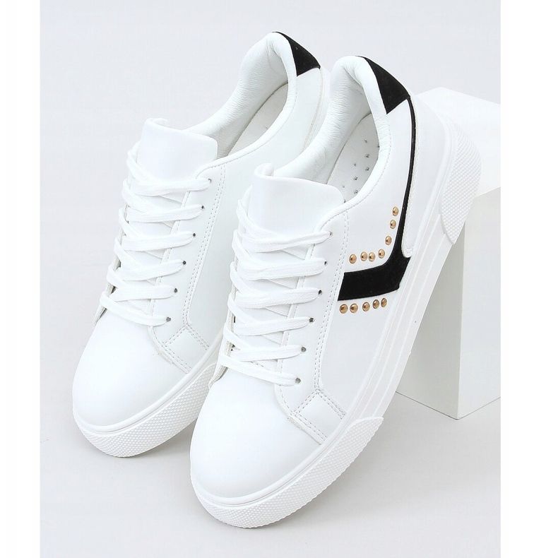 Sneakers da donna bianche 1063 Black bianca nero 1