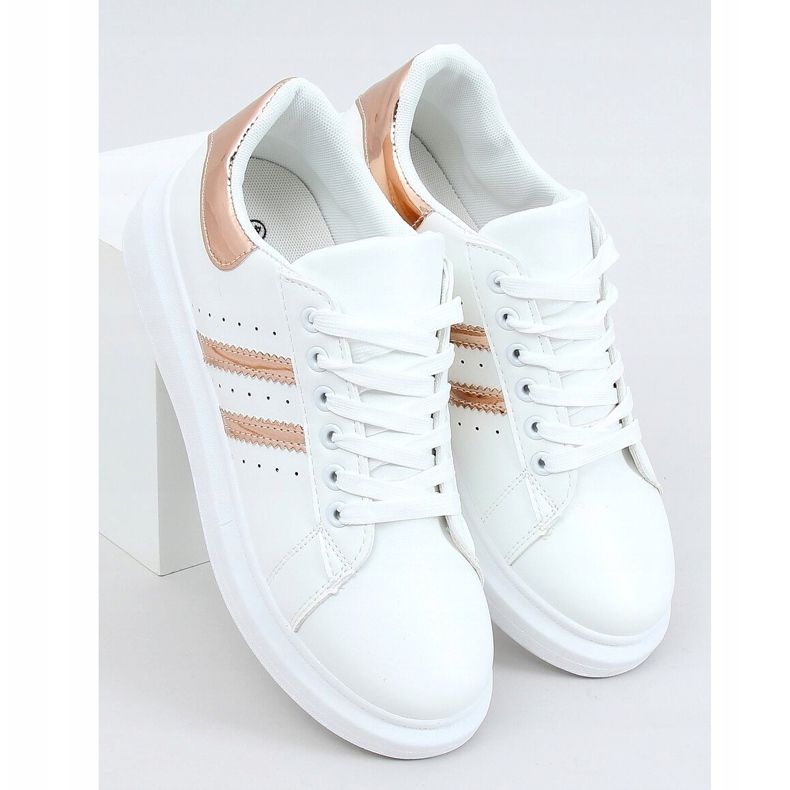 Sneakers bianche da donna VL139P Champagne bianco 1