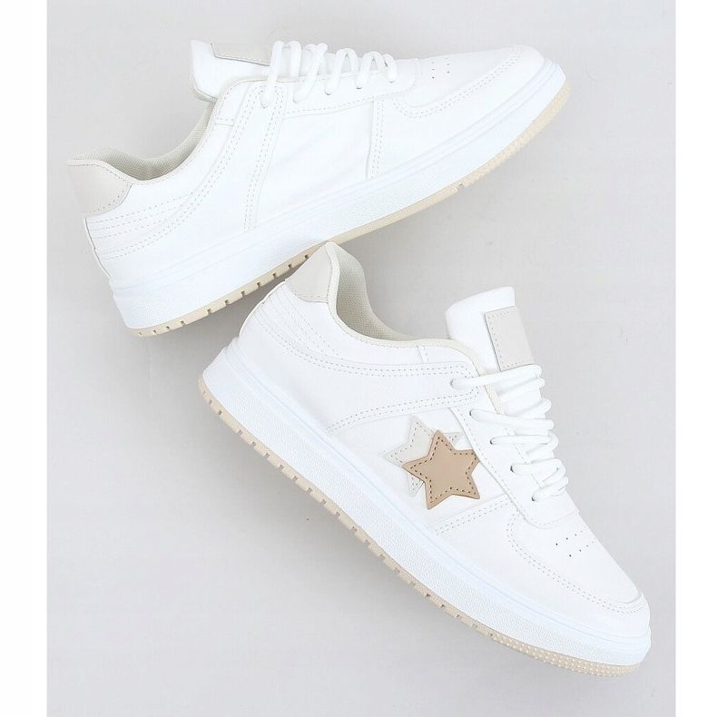 Sneakers donna ecru BL229P Beige 1