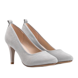 Décolleté grigie su tacco Cameron grigio 1