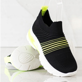 SHELOVET Sneakers traforate primaverili nero giallo 1