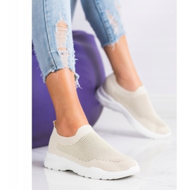Ideal Shoes Scarpe Slip-on Con Rete beige 1