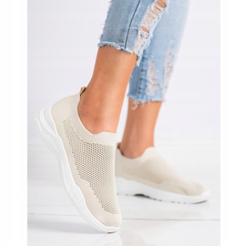 Ideal Shoes Scarpe Slip-on Con Rete beige 2