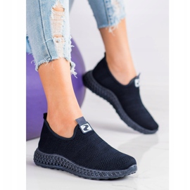 SHELOVET Slipon traforati primaverili blu 1
