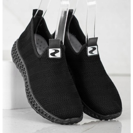 SHELOVET Slipon traforati primaverili nero 2