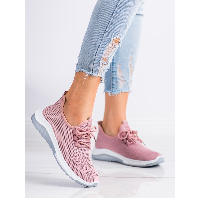 SHELOVET Scarpe sportive casual rosa 1