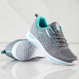 Bona Scarpe sportive per la velocità di corsa grigio verde 2