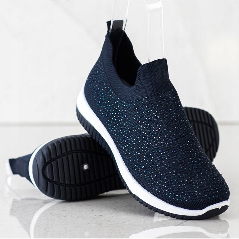 Renda Sneakers senza lacci per la primavera blu navy 1