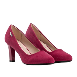 Décolleté rosa su tacco a spillo Calista 1