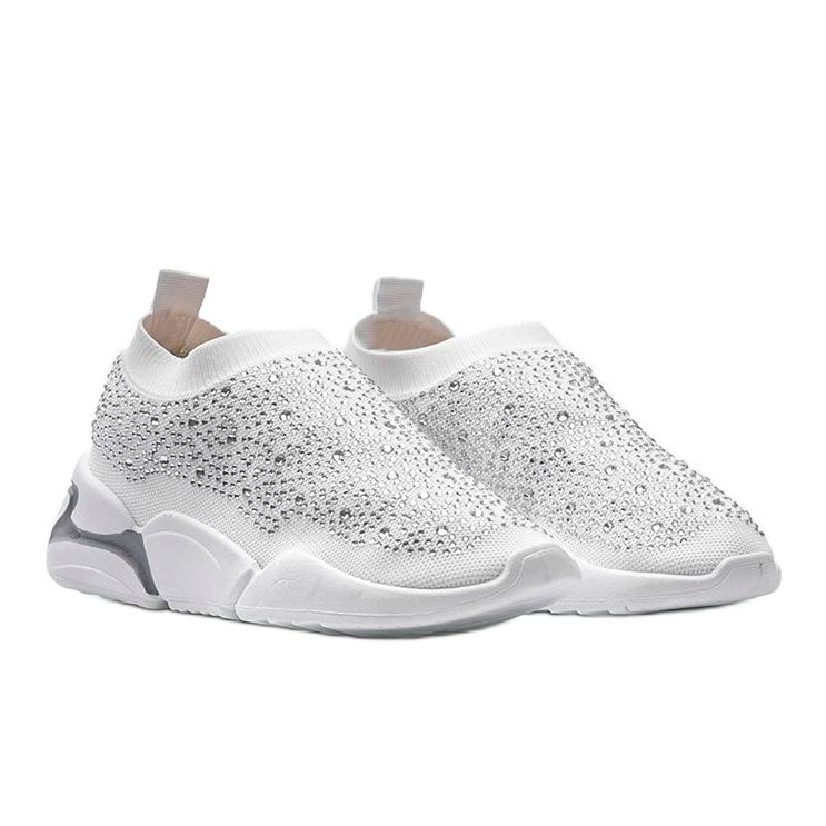 Scarpe sportive slip-on Eva bianche bianca 1