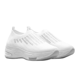 Sneakers slip-on Lolly bianche bianco 1