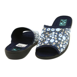 Pantofole a fiori Adanex Tęg. G1 / 2 18760 blu navy blu 3