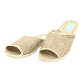 Pantofole in lino per donna Adanex 25970 beige 1