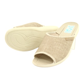 Pantofole in lino per donna Adanex 25970 beige 2