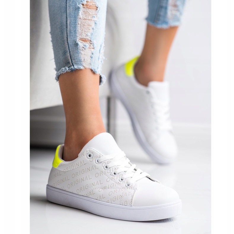 SHELOVET Sneakers basse originali bianca 2