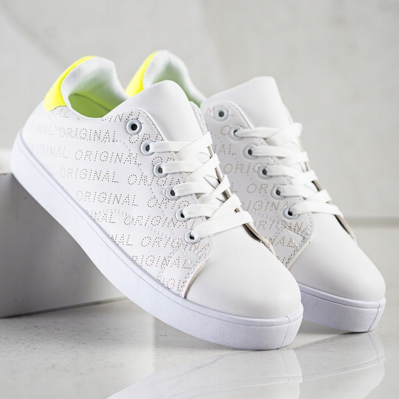 SHELOVET Sneakers basse originali bianca 1
