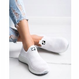 SHELOVET Slipon traforati primaverili bianca 1