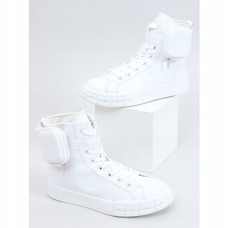 Sneakers alla caviglia con bustina bianca VL142 White bianco 1