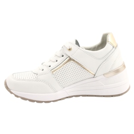 Scarpe sportive da donna Filippo DP2003 / 21 bianco bianca d'oro 1
