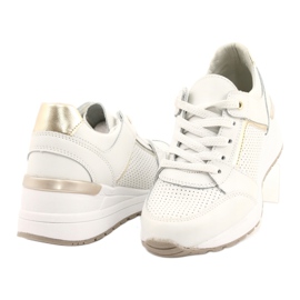 Scarpe sportive da donna Filippo DP2003 / 21 bianco bianca d'oro 3