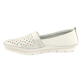 Mocassino Evento donna 21PB32-3613 bianco e argento 1