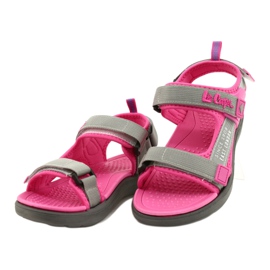 Sandali scarpe da ragazza Lee Cooper 20S-TS-031 inserto in schiuma rosa grigio 2