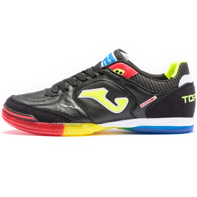 Joma Top Flex 2101 In scarpe da calcio nero-giallo-blu 1
