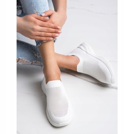 Ideal Shoes Scarpe Slip-on Con Rete bianco 2