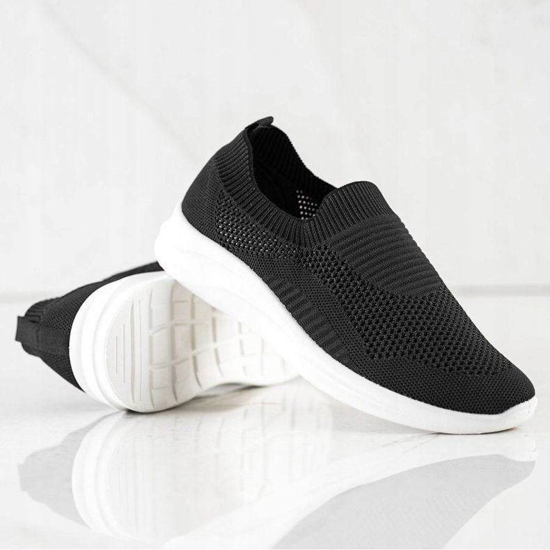 Ideal Shoes Slip sportivi neri nero 1