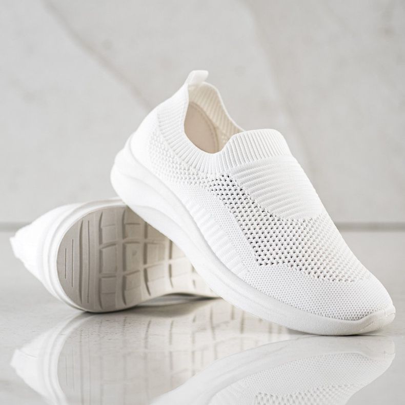 Ideal Shoes Slip sportivi bianchi bianco 1