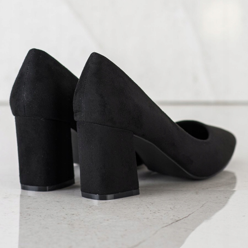 Décolleté classiche VINCEZA in camoscio nero 1