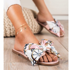 Seastar Pantofole Eleganti Con Fiocco Decorativo rosa 1
