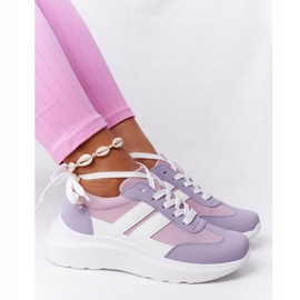 PS1 Scarpe Sportive da Donna Sneakers Violet Holiday bianco viola rosa 1