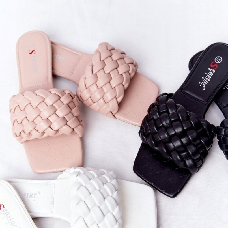 PS1 Pantofole intrecciate Cheryl bianche da donna bianco 1