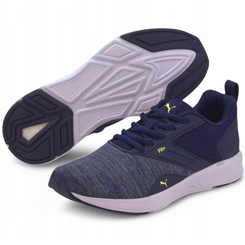 Scarpe da bambino Puma Nrgy Comet blu navy 190675 17 verde 2