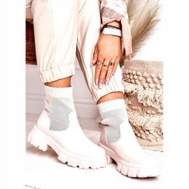 Calze da donna Stivali Workers White Stormy bianca 4