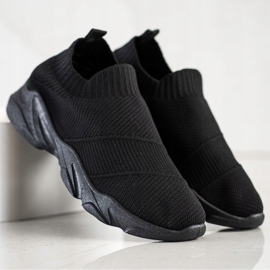SHELOVET Comode scarpe slip-on nero 1