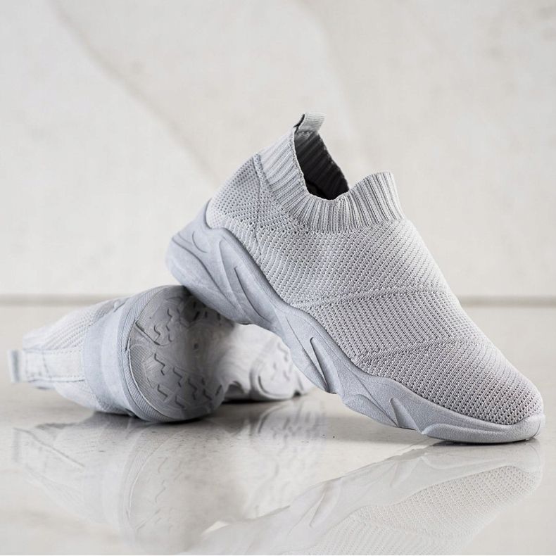 SHELOVET Comode scarpe slip-on grigio 1