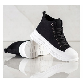 SHELOVET Sneakers Alte Sulla Piattaforma nero 2